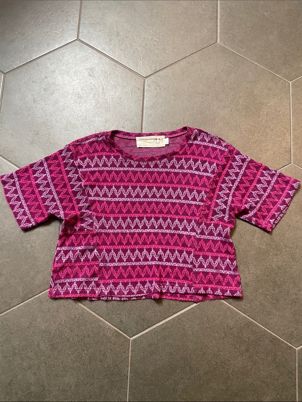 AUM Apparel San Francisco Recycled Knit Crop Sweater L